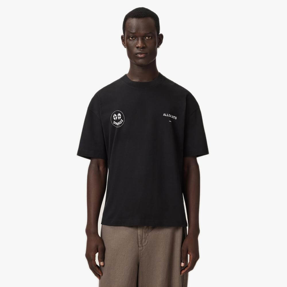 AllSaints Spinner Oversized Short Sleeve Graphic T-Shirt